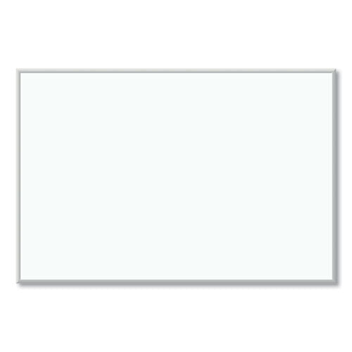 Melamine Dry Erase Board, 72 X 48, White Surface, Silver Frame