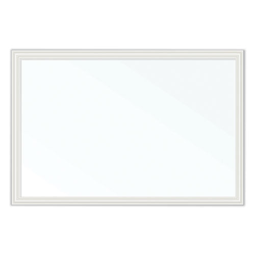 Magnetic Dry Erase Board With Decor Frame, 30 X 20, White Surface And Frame