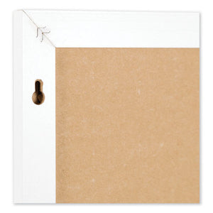 Linen Bulletin Board With Decor Frame, 30 X 20, Natural Surface-white Frame