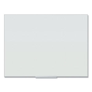 U Brands Floating Glass Ghost Grid Dry Erase Board