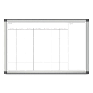 Pinit Magnetic Dry Erase Undated One Month Calendar, 36 X 36, White