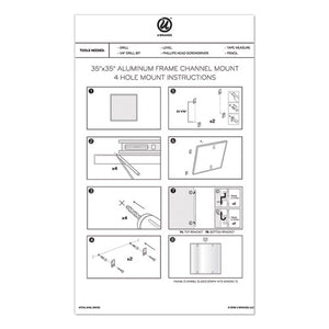 Pinit Magnetic Dry Erase Undated One Month Calendar, 36 X 36, White