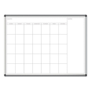 Pinit Magnetic Dry Erase Undated One Month Calendar, 48 X 36, White