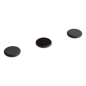 High Energy Magnets, Circle, Black, 1.25" Dia, 8-pack