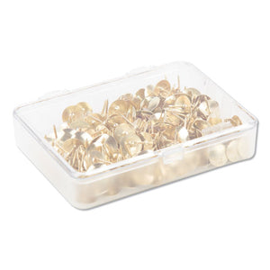 Fashion Metal Thumbtacks, Metal, Gold, 3-8", 200-pack