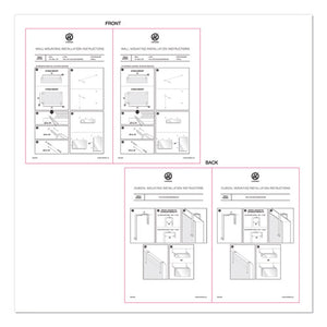 Cubicle Glass Dry Erase Undated One Week Calendar Board, 20 X 5.5, White