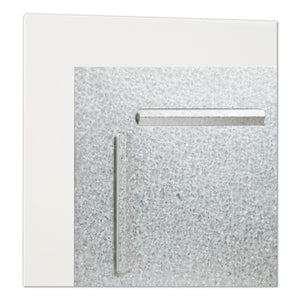 Floating Glass Dry Erase Board, 72 X 36, White