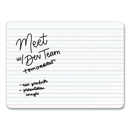 Double-sided Dry Erase Lap Board, 12 X 9, White Surface, 10-pack