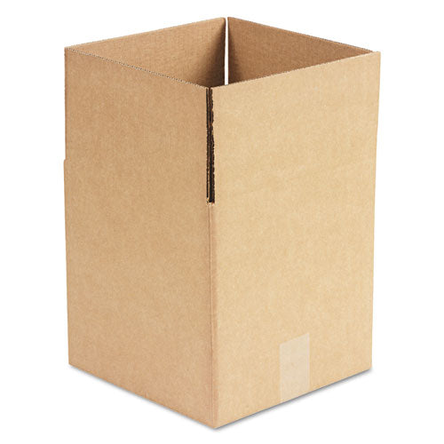 ESUFS101010 - Brown Corrugated - Cubed Fixed-Depth Shipping Boxes, 10l X 10w X 10h, 25-bundle