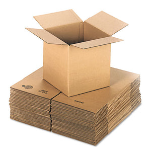 ESUFS121212 - Brown Corrugated - Cubed Fixed-Depth Shipping Boxes, 12l X 12w X 12h, 25-bundle