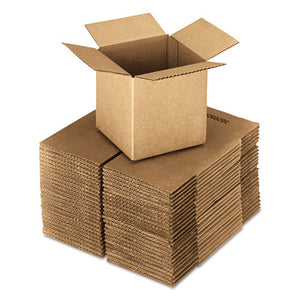 ESUFS161616 - Brown Corrugated - Cubed Fixed-Depth Shipping Boxes, 16l X 16w X 16h, 25-bundle
