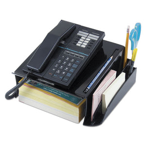 ESUNV08116 - Telephone Stand And Message Center, 12 1-4 X 10 1-2 X 5 1-4, Black