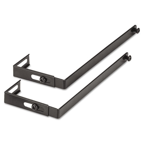 ESUNV08173 - Adjustable Cubicle Hangers, Black, Set Of Two