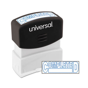 ESUNV10044 - Message Stamp, Completed, Pre-Inked One-Color, Blue Ink