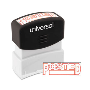 ESUNV10065 - Message Stamp, Posted, Pre-Inked One-Color, Red