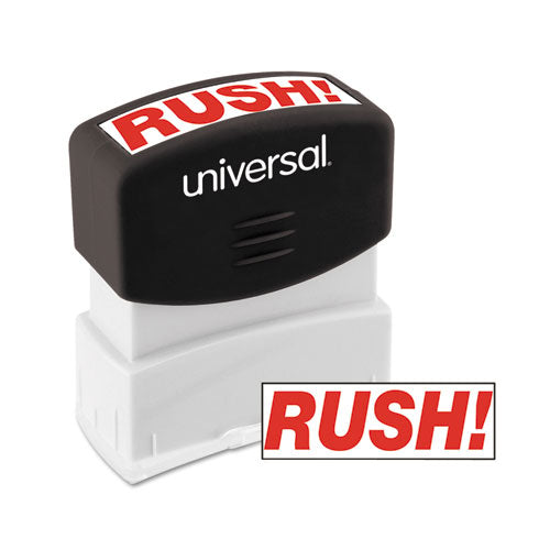 ESUNV10069 - Message Stamp, Rush, Pre-Inked One-Color, Red