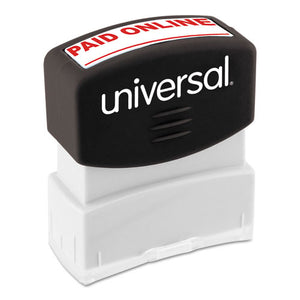 ESUNV10156 - Message Stamp, Paid Online, Pre-Inked One-Color, Red