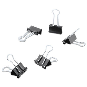 ESUNV11060 - Mini Binder Clips, 1-4" Capacity, 1-2" Wide, Black, 60-pack