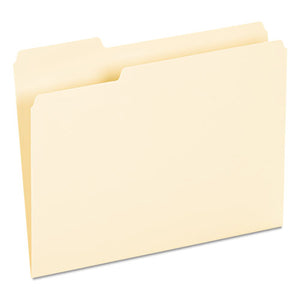 ESUNV12213 - Recycled Interior File Folders, 1-3 Cut Top Tab, Letter, Manila, 100-box