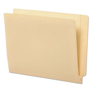 ESUNV13300 - Manila Reinforced Shelf Folder, Nine Inch High Front, Letter, 100-box