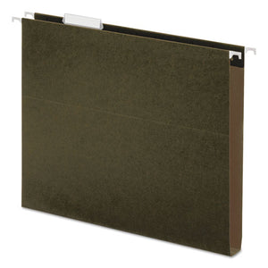 ESUNV14151 - One Inch Box Bottom Pressboard Hanging Folder, Legal, Standard Green, 25-box