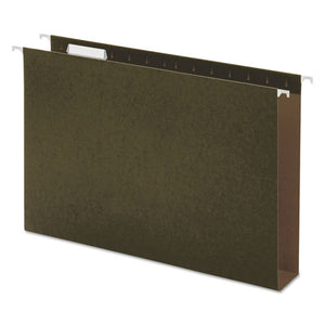 ESUNV14152 - Two Inch Box Bottom Pressboard Hanging Folder, Legal, Standard Green, 25-box