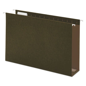 ESUNV14153 - Three Inch Box Bottom Pressboard Hanging Folders, Legal, Standard Green, 25-box