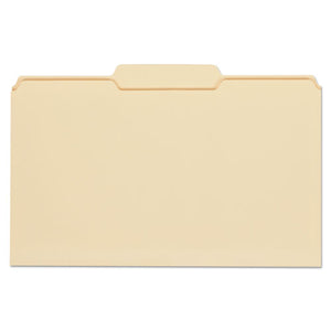 ESUNV15122 - File Folders, 1-3 Cut Second Position, One-Ply Top Tab, Legal, Manila, 100-box