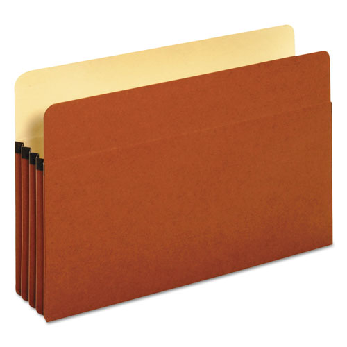 ESUNV15161 - 3 1-2 Inch Expansion File Pockets, Straight Tab, Legal, Redrope-manila, 25-box