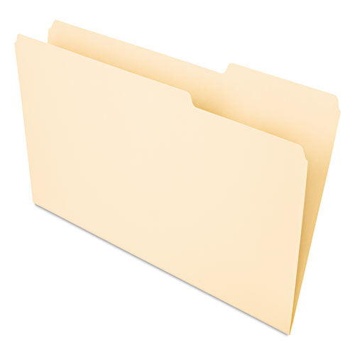 ESUNV15213 - Recycled Interior File Folders, 1-3 Cut Top Tab, Legal, Manila, 100-box