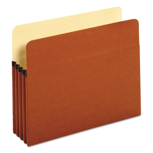 ESUNV15343 - 3 1-2 Inch Expansion File Pockets, Straight Tab, Letter, Redrope-manila, 25-box