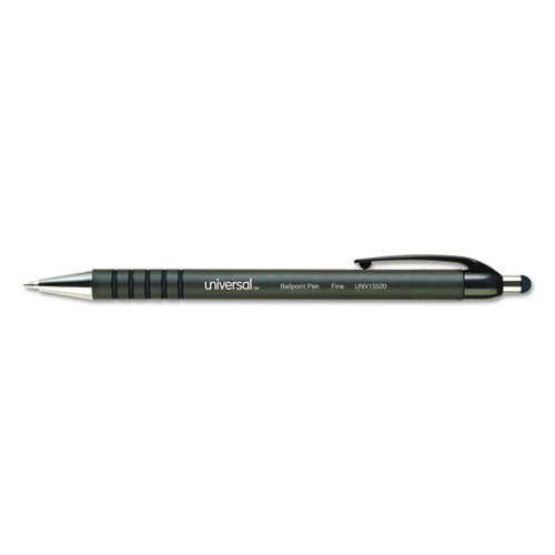 ESUNV15520 - Retractable Ballpoint Pen, Black Ink, Fine, Dozen