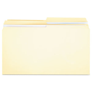 ESUNV16122 - File Folders, 1-2 Cut, Two-Ply Top Tab, Legal, Manila, 100-box