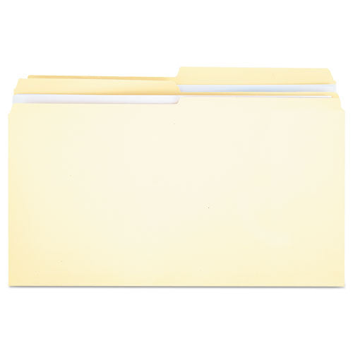 ESUNV16122 - File Folders, 1-2 Cut, Two-Ply Top Tab, Legal, Manila, 100-box