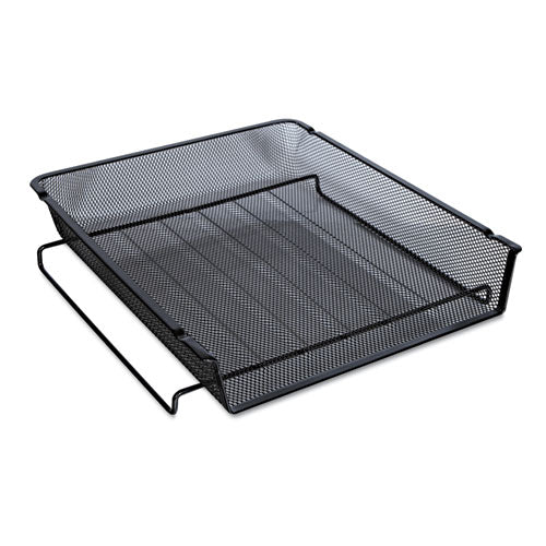 ESUNV20004 - Mesh Stackable Front Load Tray, Letter, Black