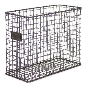 ESUNV20064 - Vintage Wire Mesh File Holder, Top Loading, Vintage Bronze