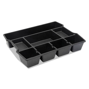 ESUNV20120 - High Capacity Drawer Organizer, 14 7-8 X 11 7-8 X 2 1-2, Plastic, Black