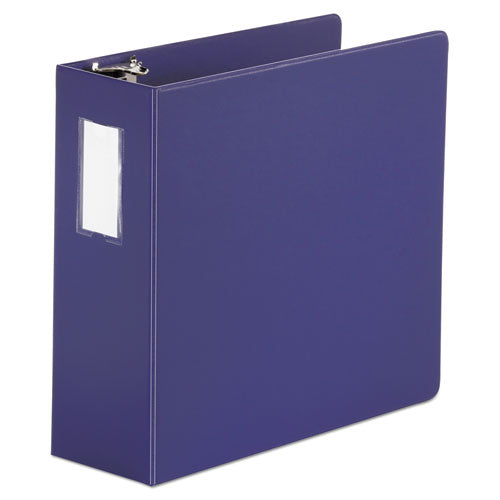 ESUNV20707 - D-Ring Binder, 4" Capacity, 8-1-2 X 11, Navy