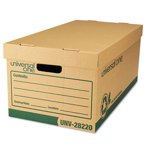 ESUNV28220 - Recycled Record Storage Box, Letter-legal, 12" X 24" X 10", Kraft, 12-carton