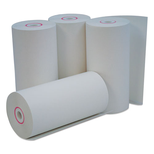 ESUNV35765 - Single-Ply Thermal Paper Rolls, 4 3-8" X 127 Ft, White, 50-carton