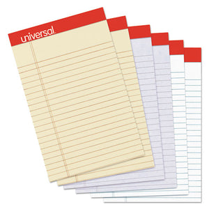 ESUNV35895 - COLORED PERFORATED RULED WRITING PAD, NARROW RULE, 5 X 8, ASST, 50 SHEETS, 6-PK