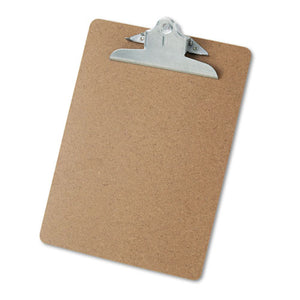 ESUNV40304 - Hardboard Clipboard, 1" Capacity, Holds 8 1-2 X 11, Brown