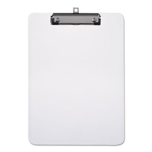 ESUNV40310 - Plastic Clipboard With Low Profile Clip 1-2" Capacity, Holds 8 1-2 X 11, Clear