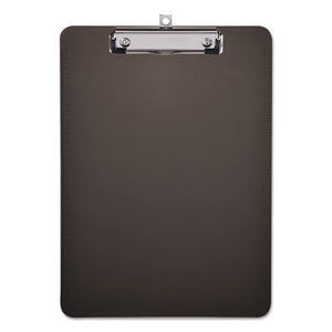 ESUNV40311 - Plastic Clipboard With Low Profile Clip, 1-2" Cap, 8 1-2 X 11, Translucent Black