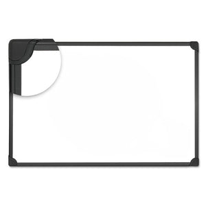 ESUNV43024 - Design Series Magnetic Steel Dry Erase Board, 24 X 18, White, Black Frame