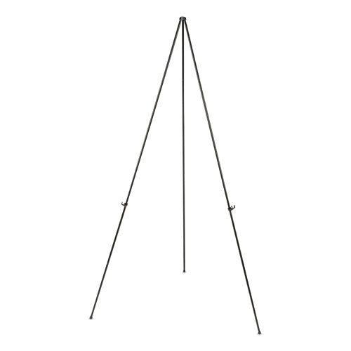 ESUNV43029 - Instant Setup Foldaway Easel, Adjusts 15" To 61" High, Steel, Black