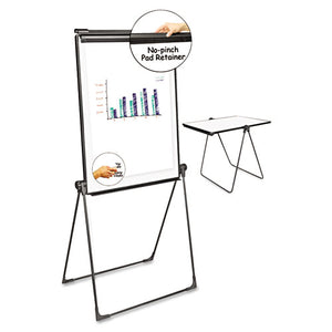 ESUNV43030 - Foldable Double-Sided Dry Erase Easel, Two Configurations, White Board: 29 X 41