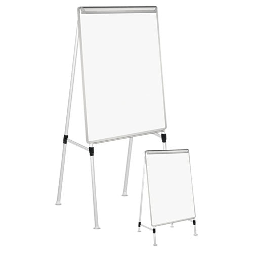 ESUNV43033 - Dry Erase Easel Board, Easel Height: 42" To 67", Board: 29" X 41", White-silver