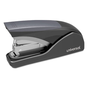 ESUNV43040 - Deluxe Power Assist Flat-Clinch Full Strip Stapler, 25 Sheet Capacity,black-gray