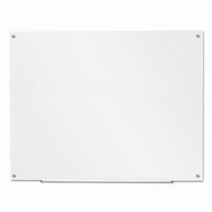 ESUNV43233 - Frameless Glass Marker Board, 48" X 36", White